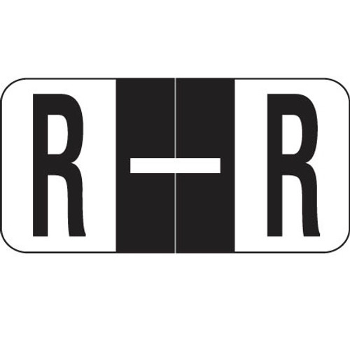 Reynolds & Reynolds Alpha Label, Letter R