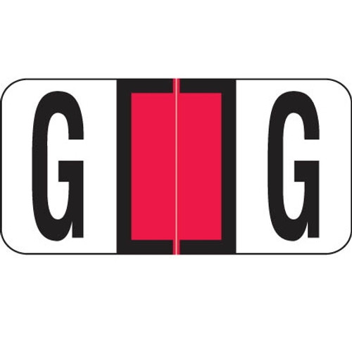 Reynolds & Reynolds Alpha Label, Letter G