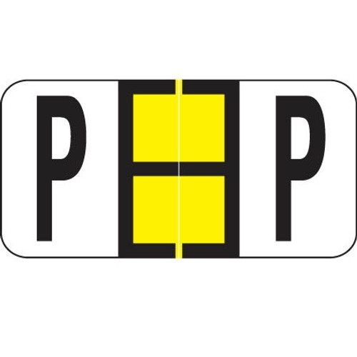 Reynolds & Reynolds Alpha Label, Letter P