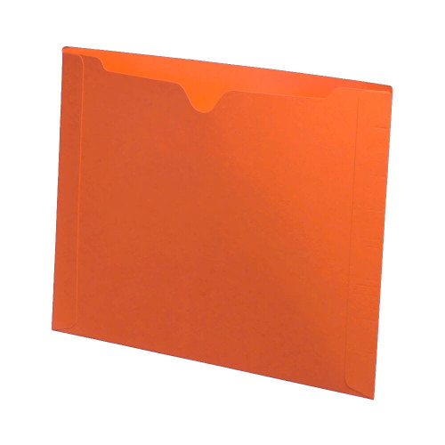 Colored File Jackets, Letter Size, Dental Style, 11pt Orange, 50/Box (S-9076-ORG)