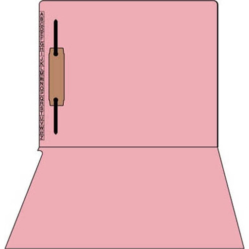 Kardex Comparable Sem-Scan Alpha, Pink one fastener, 11pt, Letter Size, 1 Fastener, 50/Box
