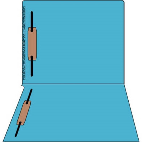 Kardex Comparable Sem-Scan Alpha, Blue, Two fasteners ,11pt, Letter Size, 2 Fasteners, 50/Box