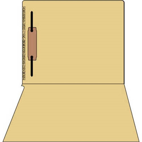 Kardex Comparable Sem-Scan Alpha, Tan one fastener ,11pt, Letter Size, 1 Fastener, 50/Box