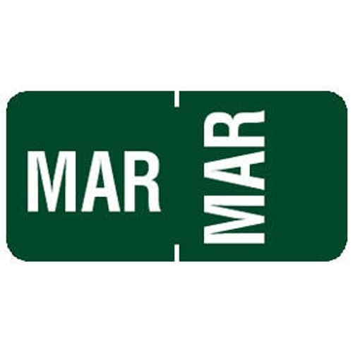 Tabbies Month Labels March Green 70233