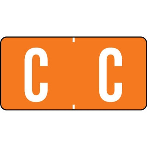 Tab Products Alphabetic Labels Letter C Dark Orange TBAV-C