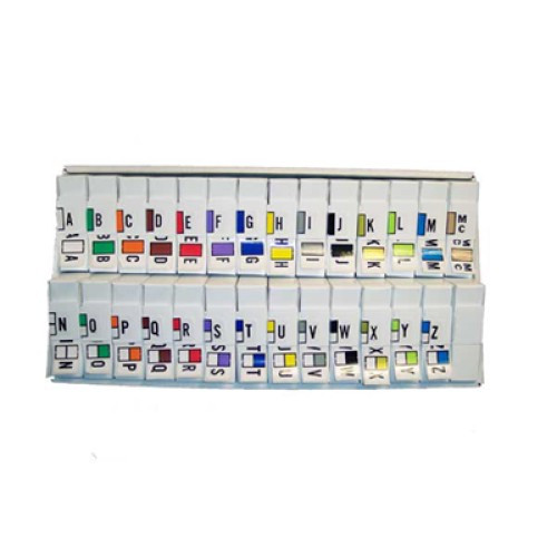 Traco Alpha Label Letter Set (500/Roll)