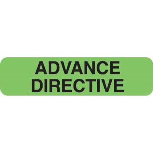 Advance Directive, Fluorescent Green (UL365)
