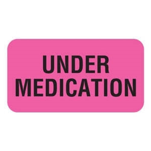Veterinary Labels, Under Medication, 1 5/8 W x 7/8 H, 560/RL, V-AN209