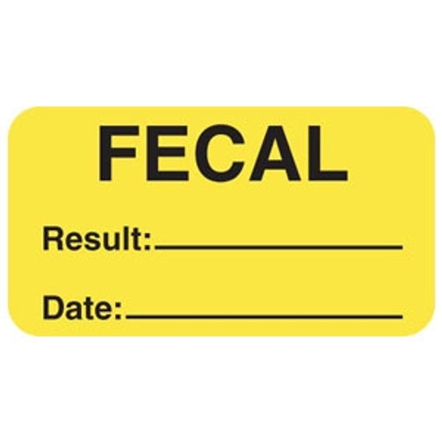 Fecal Label, 1-5/8 x 7/8, 560/RL (V-AN607)