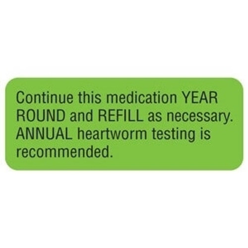 Continue this Medication Label, 2-1/4 x 7/8, 420/RL (V-AN636)
