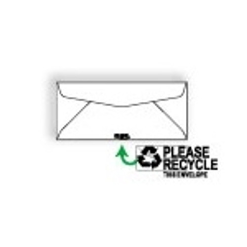 #9 Envelopes (3 7/8 x 8 7/8) 24lb White, Please Recycle Imprint 500/BX