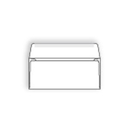 Number 10 Regular Envelopes (4 1/8 x 9 1/2) 24lb White, Side Seam, Flap Extended, 500/BX