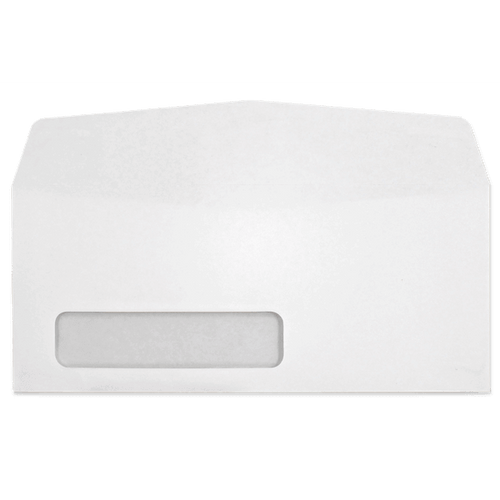 Number 10 Envelope, 24lb Digi-Clear SFI C Window (1 1/8 x 4 1/2, 7/8L - 1/2B) Side Seam, 500/Box