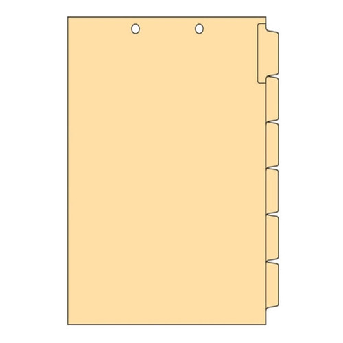 Blank Chart Dividers, Legal Size, Side Tab (Writable), 25 Sets of 6-Tab Collated Sets