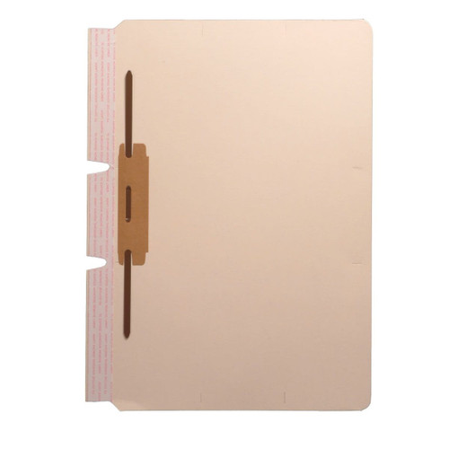 Self-Adhesive Folder Dividers, Letter Size, 1 Fastener (Pos. 5), 100/Box (S-09090)