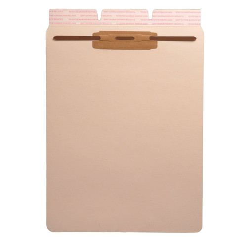 Self-Adhesive Folder Dividers, Letter Size, 1 Fastener (Pos. 1), 100/Box (S-09092)