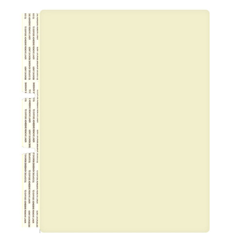 Self-Adhesive Folder Dividers, Letter Size, Manila, 100/Box (S-09108)