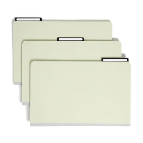 Smead Pressboard Folders 1/3-Cut Tab Flat Metal, 1" Expansion (18430)