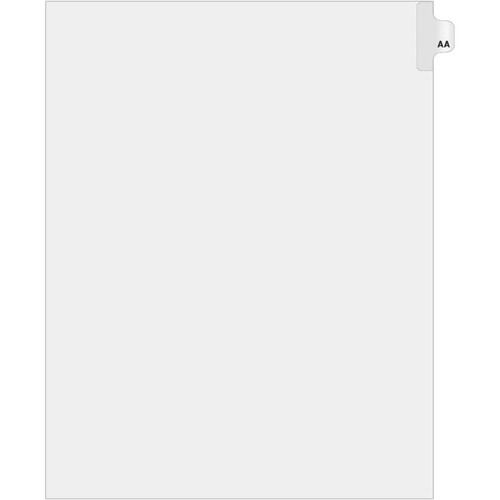 Legal Index Tabs - Alphabetical (Double Letter), Side Tab, Individual, Letter Size, 26/Pack