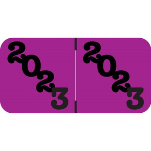 Jeter Year Labels - JTYM Series, 2023, Blue, 3/4" x 1-1/2", 500/Roll