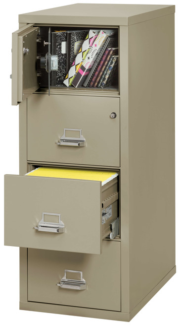 FireKing 4-Drawer Safe-In-A-File Filing Cabinet