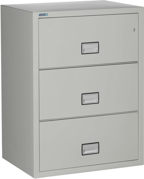 Putty Phoenix 3-Drawer Lateral File Cabinet, 31 inches wide, 1-hour fireproof protection