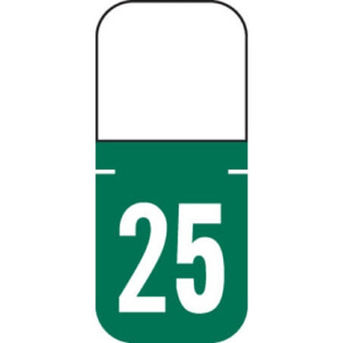 Tab Products Year Labels – A1308 Series, 1-1/8 x 1/2, Color-Coded Years 2024–2029