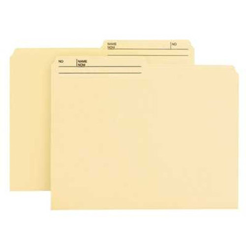 Smead Reversible File Folders, Assorted, Letter Size, 1/2-Cut Printed Tab, 100/Box
