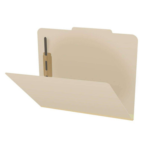 Pressboard File Folders with 2 Fasteners – Assorted Colors, Top Tab, 25/Box