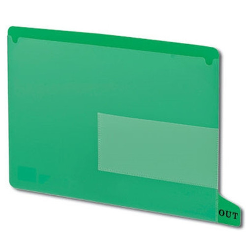 Smead Poly End Tab Out Guide – Yellow, Letter Size, Bottom Tab, 2 Pocket Design