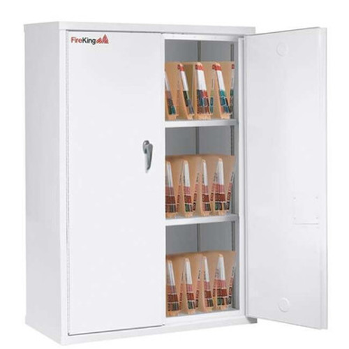 FireKing Fire-Rated 44" Cabinet for Legal-Size Folders, 3 Shelves