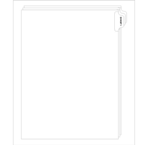 Numeric Legal Exhibit Tabs