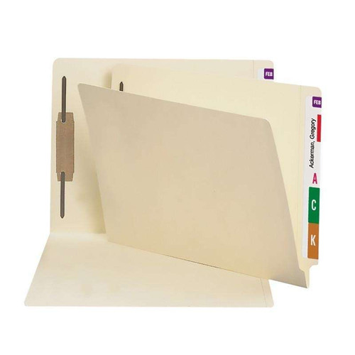 Smead End Tab Fastener File Folder, Shelf-Master Straight-Cut 50/Bx (34210)