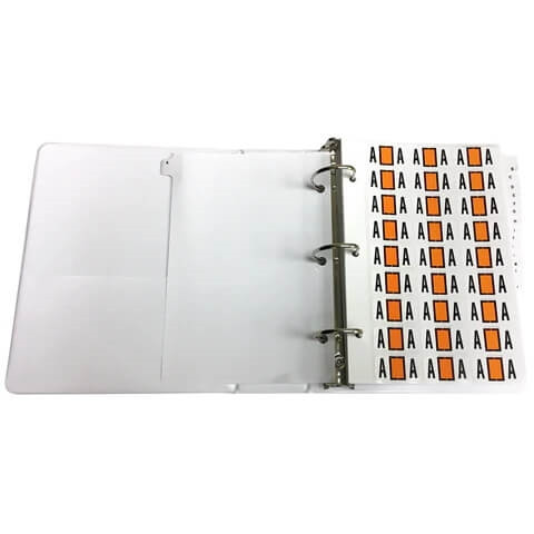 3-Ring Binder with Indexes for Label Sheet Packs (3RBINDERX)