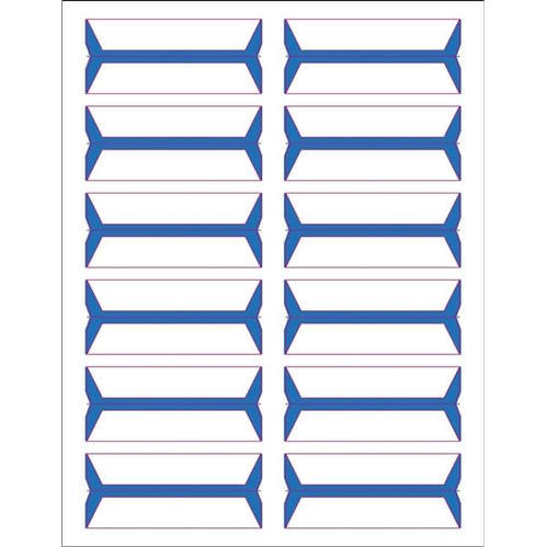 Acme Abgor Compatible Wrap-Around File Folder Labels, Blue