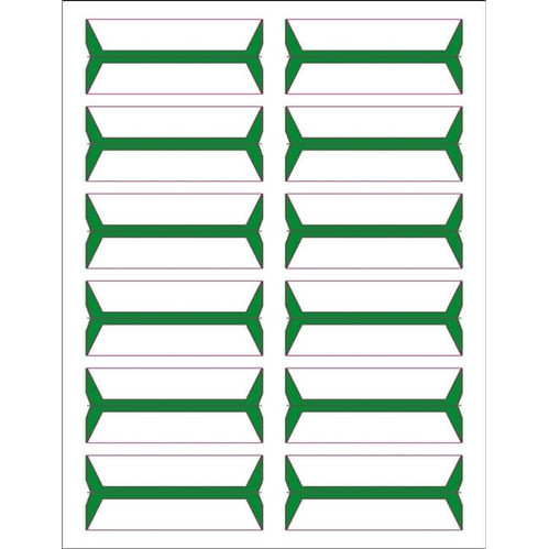 Acme Abgor Compatible Wrap-Around File Folder Labels, Green