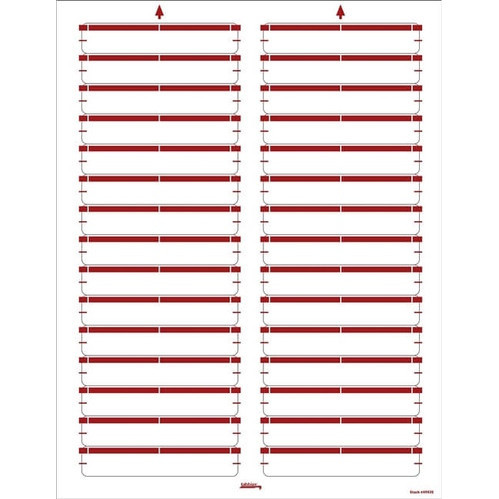 Printable File Folder Labels Red 49436