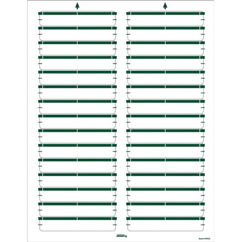 Printable File Folder Labels, 1/3-Cut Tab Size (2/3" H x 3 7/16" W), Green, 750 Labels (25 Sheets)