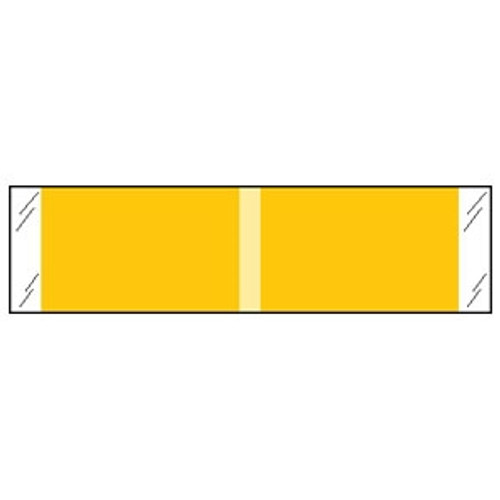 Kardex Solid Color Labels, 53300-Series, 3/8 H x 1-7/16 W, Yellow, 1000/RL