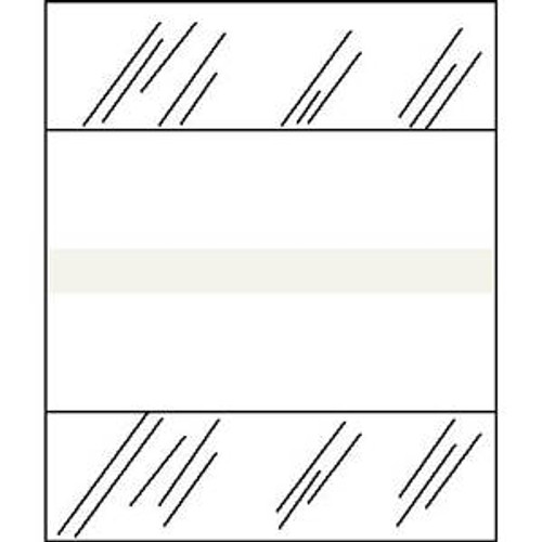 Medical Chart Index Tabs, Writable, White, 1/2 x 1-1/4, 100/Pk (54589)