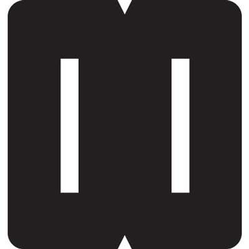 GBS/VRE Alpha Labels, 8848-Series, 1 5/16 H x 1 1/4 W, Letter I, Black, 200/Pack, 61329