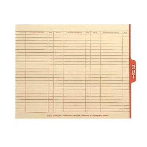 Smead End Tab Out Guides w/ Printed Form, Letter Size