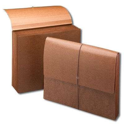 Smead Partition Wallet, 6 Pockets, 5-1/4" Ex, Flap/Cord, 10/Box (72373)