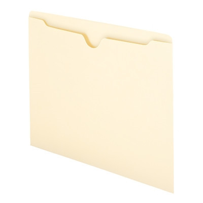 Smead File Jacket, Flat-No Expansion, Letter Size, Manila, 100/Box