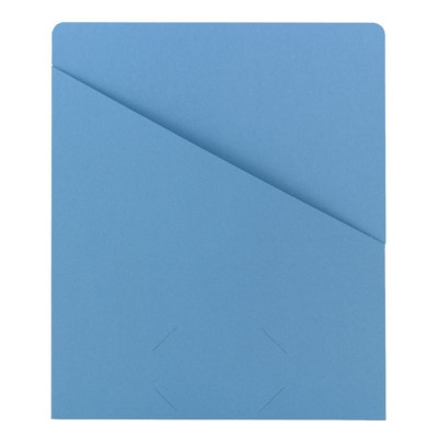 Smead Slash Jackets, Letter Size, Blue, 25/Pack