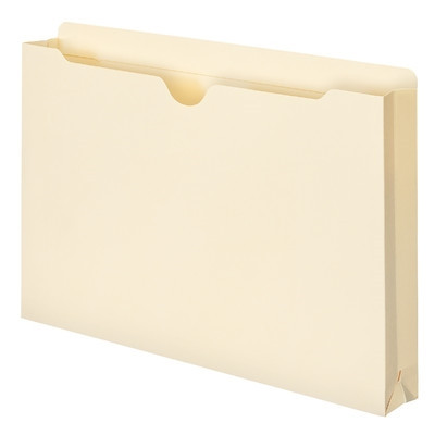 Smead File Jacket, Reinforced Tab, 1.5" Expansion, Legal Size, Manila, 50/Box