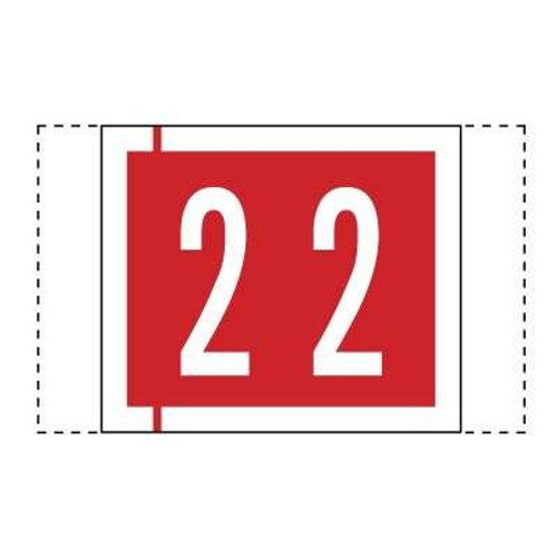 Col R Tab 11000 Label Number 2 100/Pack