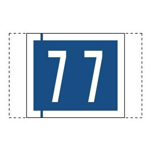Col R Tab 11000 Label Number 7 100/Pack