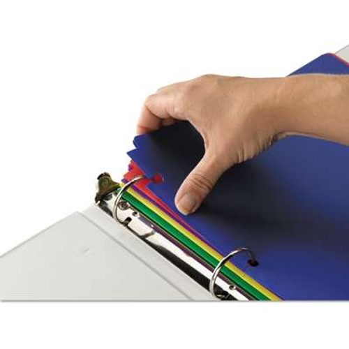 Smead Poly Snap-In Two-Pocket Folders Letter Size 3-Hole Punch 10/Pack