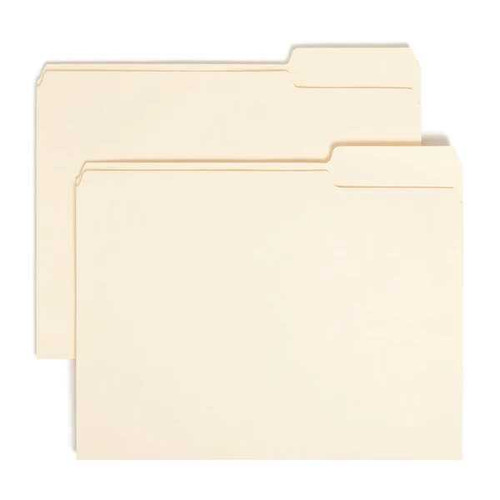 Smead File Folder, 1/3-Cut Tab, Right Position, Letter Size, Manila, 10333